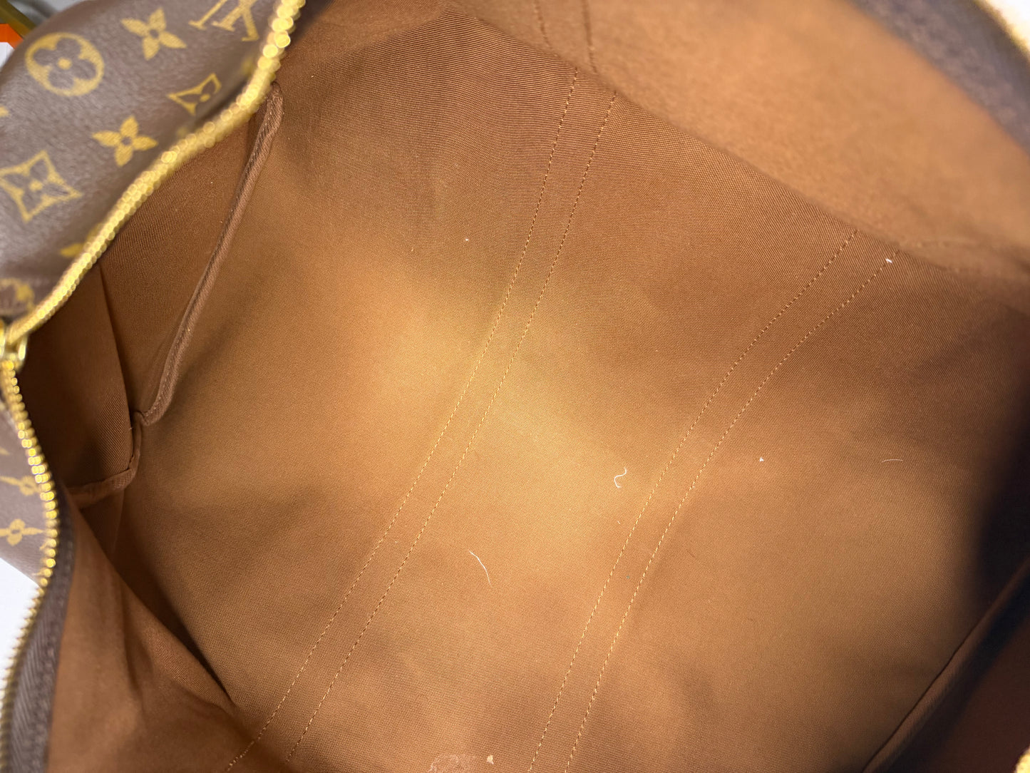 Pre-owned Louis Vuitton monogram canvas keep all 50 duffel