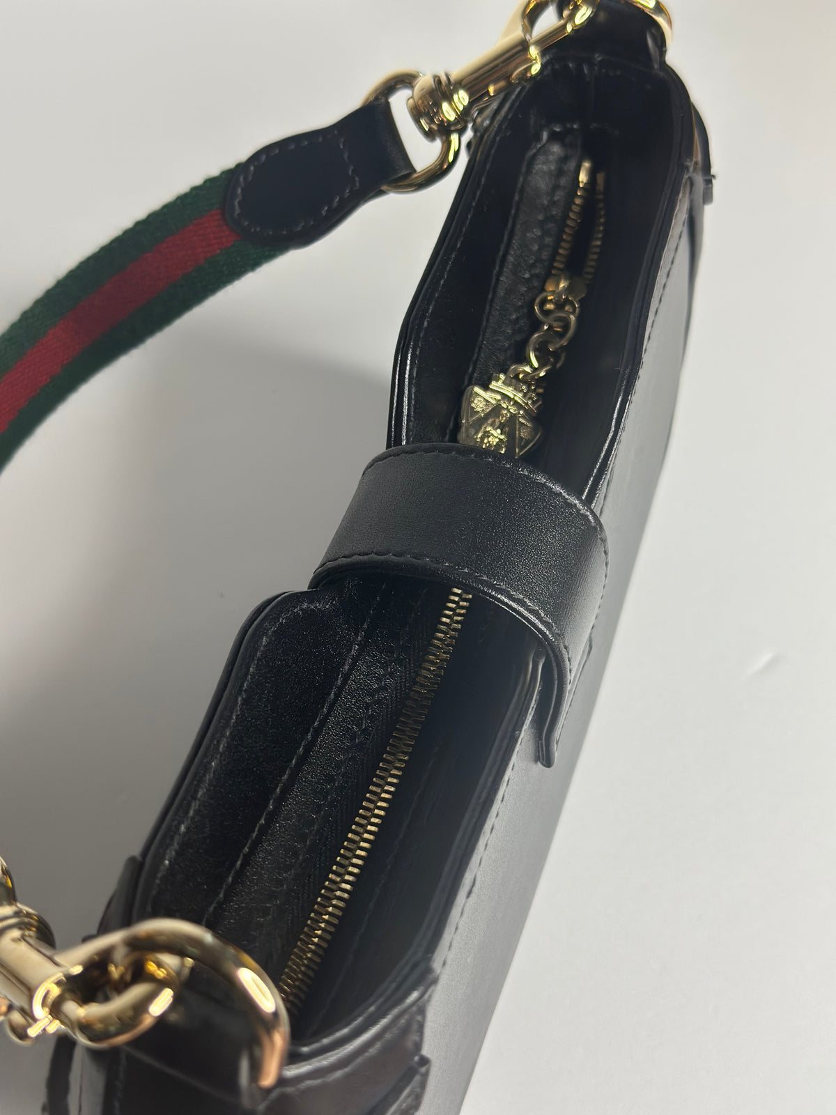 Pre-owned Gucci Moon Side Shoulder Bag Leather Mini