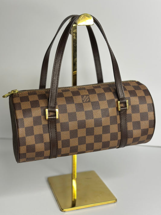 Pre-owned Louis Vuitton Damier Ebene Papillon 26 tote