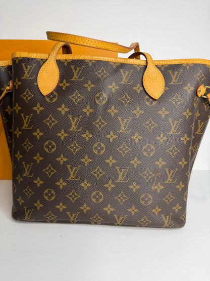 Pre-owned Louis Vuitton monogram canvas Neverfull MM shoulder tote