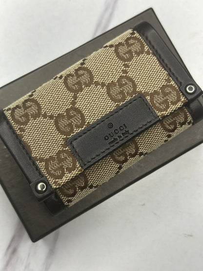 Pre-owned Gucci GG canvas multi cles six key holder