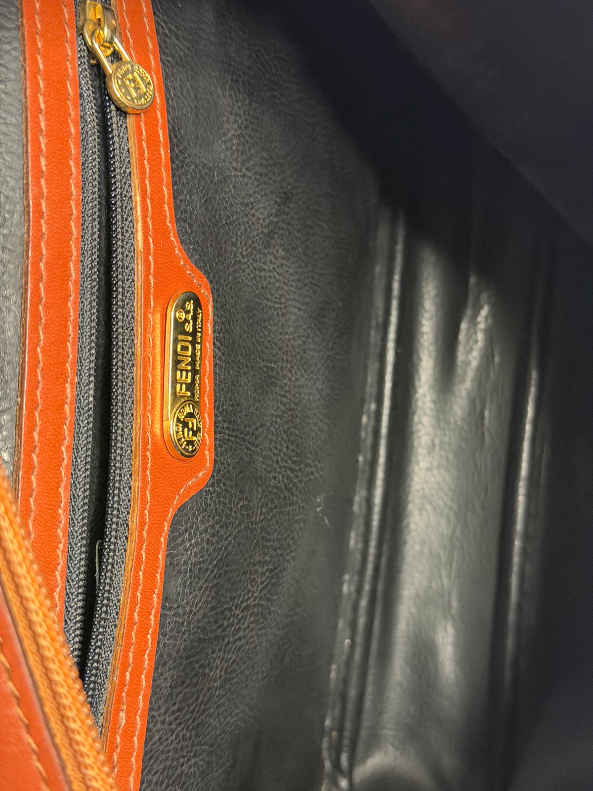 Pre-owned Fendi Vintage Pequin stripe crossbody