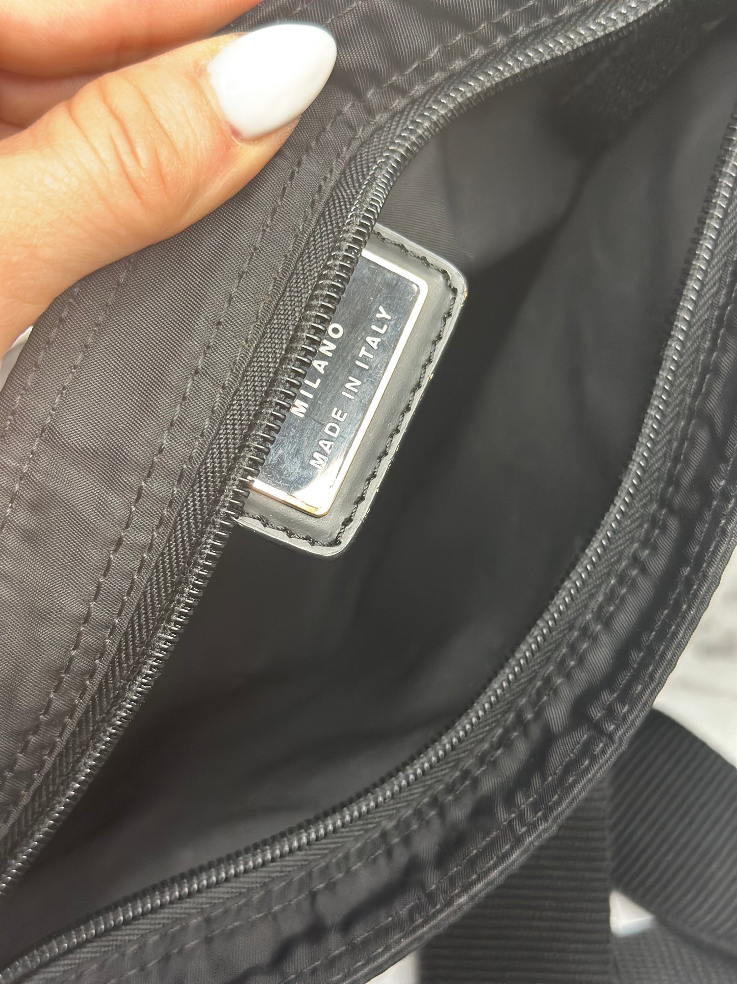 Pre-owned Prada Black nylon large crossbody