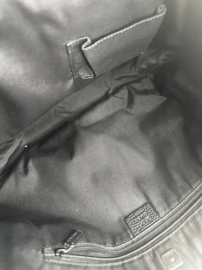 Pre-owned Gucci GG black canvas Abby tote