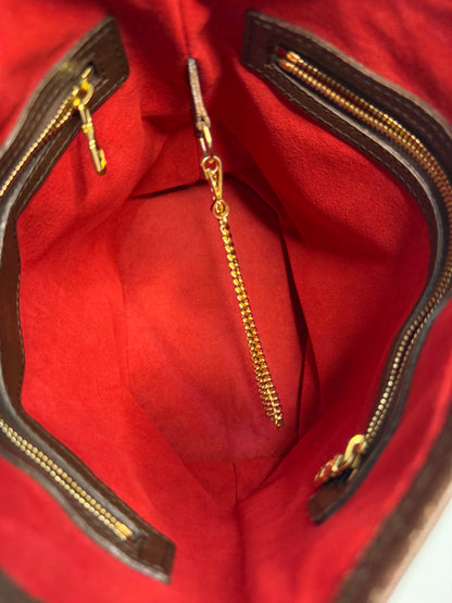 Pre-owned Louis Vuitton Damier ebene marais bucket bag