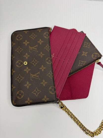 Pre-owned Louis Vuitton monogram canvas felicie pochette Crossbody