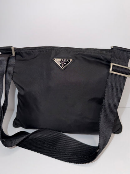 Pre-owned Prada black nylon medium crossbody