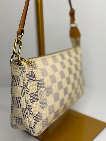 Pre-owned Louis Vuitton Damier Azur Pochette accessories