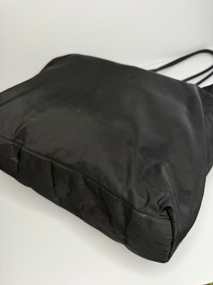 Pre-owned Prada black nylon shoulder tote