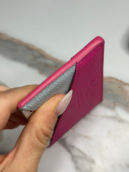Pre-owned Louis Vuitton x Takashi Murakami Criss-Cross Card Holder in Kawaii Pink