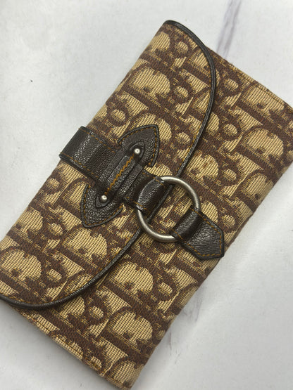 Pre-owned Dior Vintage Diorissimo brown canvas wallet