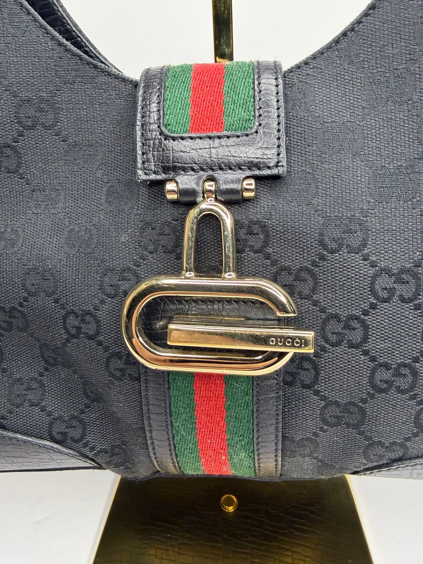 Preowned Gucci Vintage GG Canvas Web Junco shoulder bag