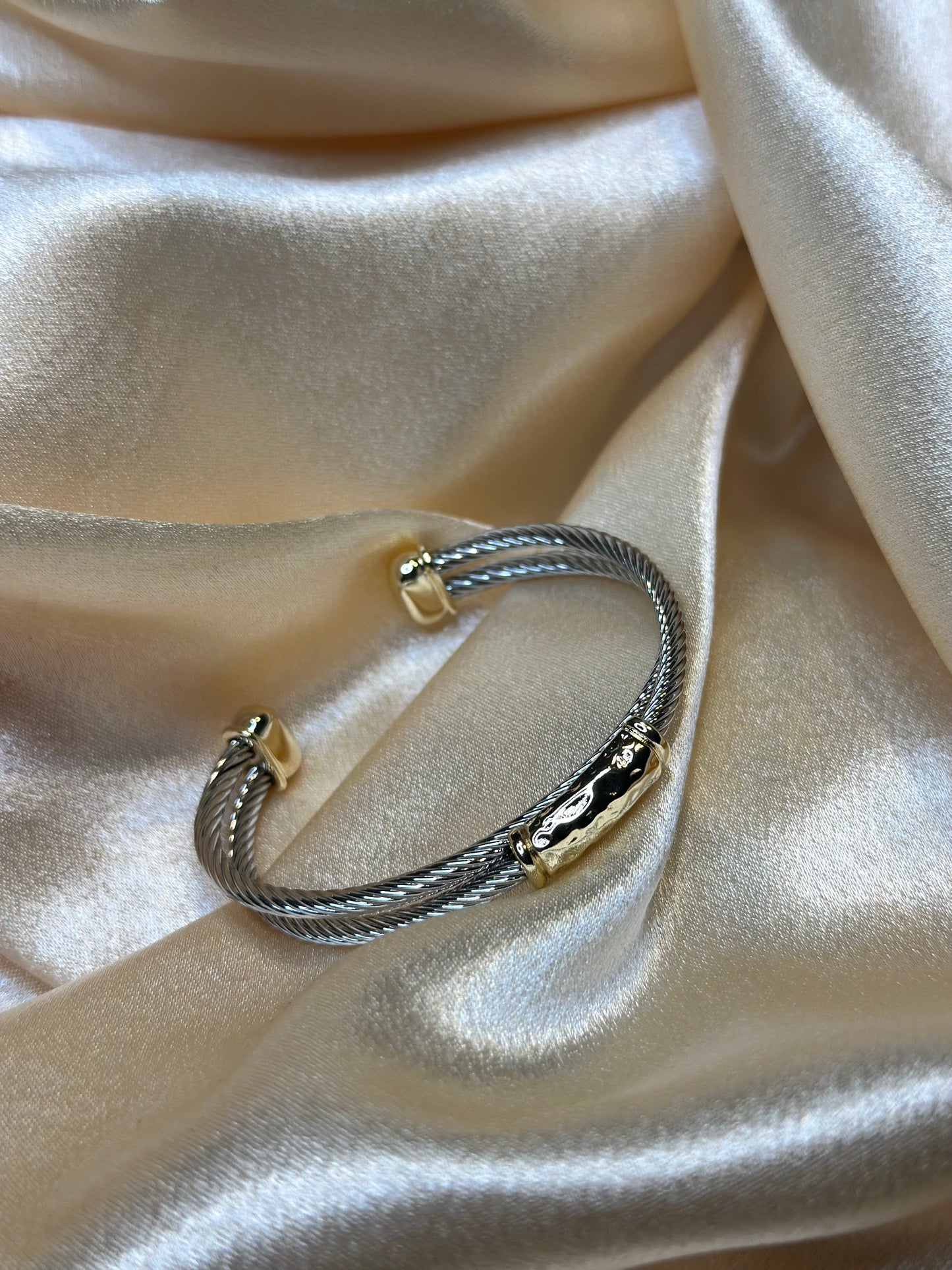 Manhattan two tone bracelet