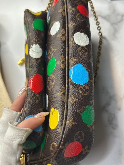 Pre-owned Louis Vuitton x Yayoi Kusama 2023 infinity dots Multi Pochette Accessoires crossbody