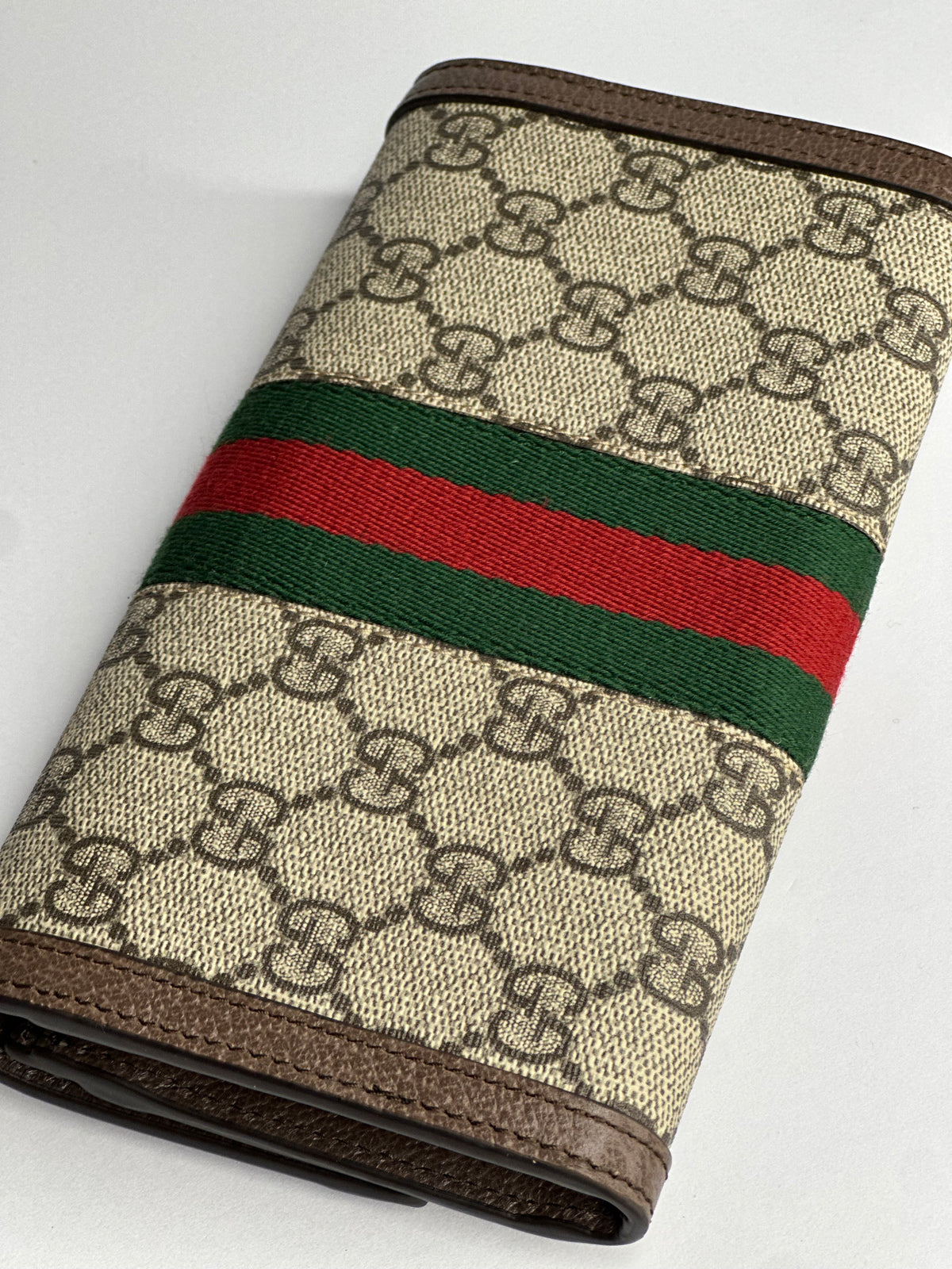 Pre-owned Gucci GG canvas Ophidia Continental wallet