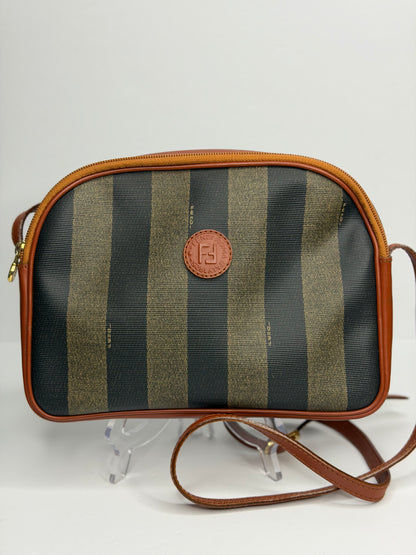 Pre-owned Fendi Vintage Pequin stripe crossbody