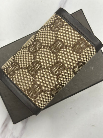 Pre-owned Gucci GG canvas multi cles six key holder