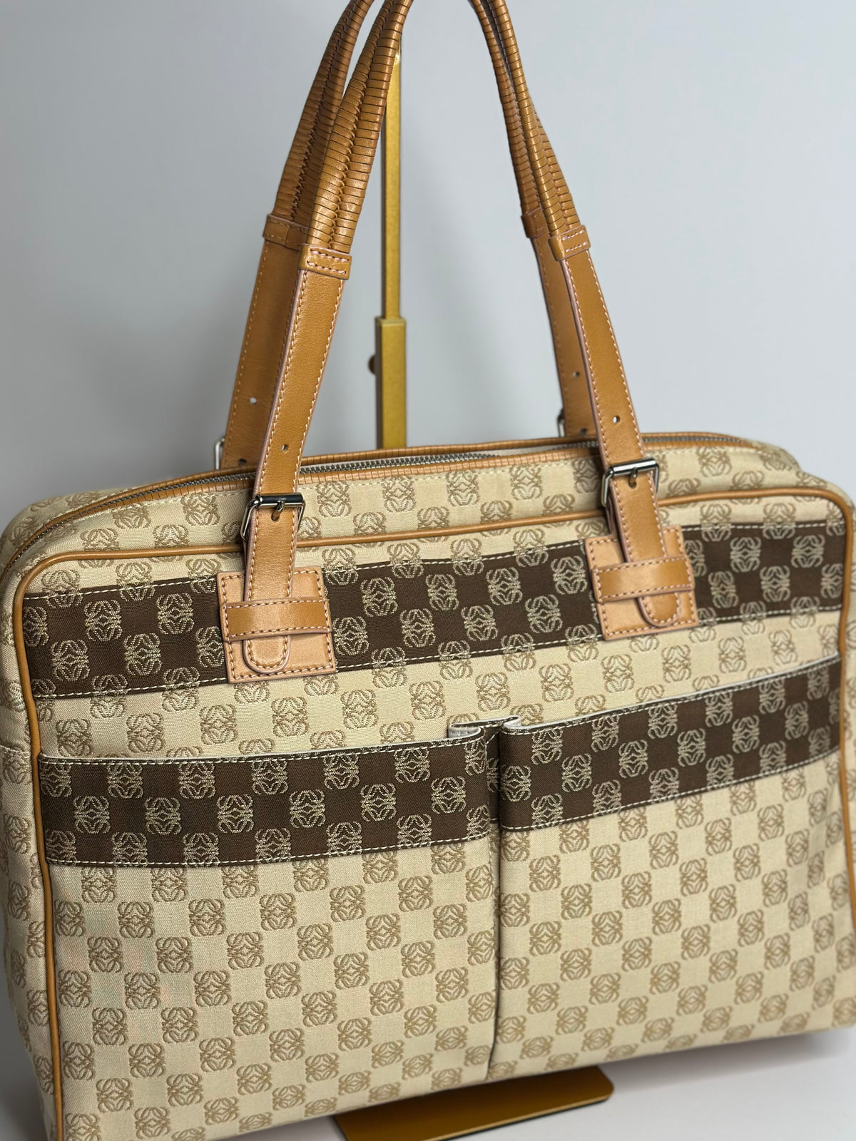 Pre-owned Loewe vintage anagram canvas tote