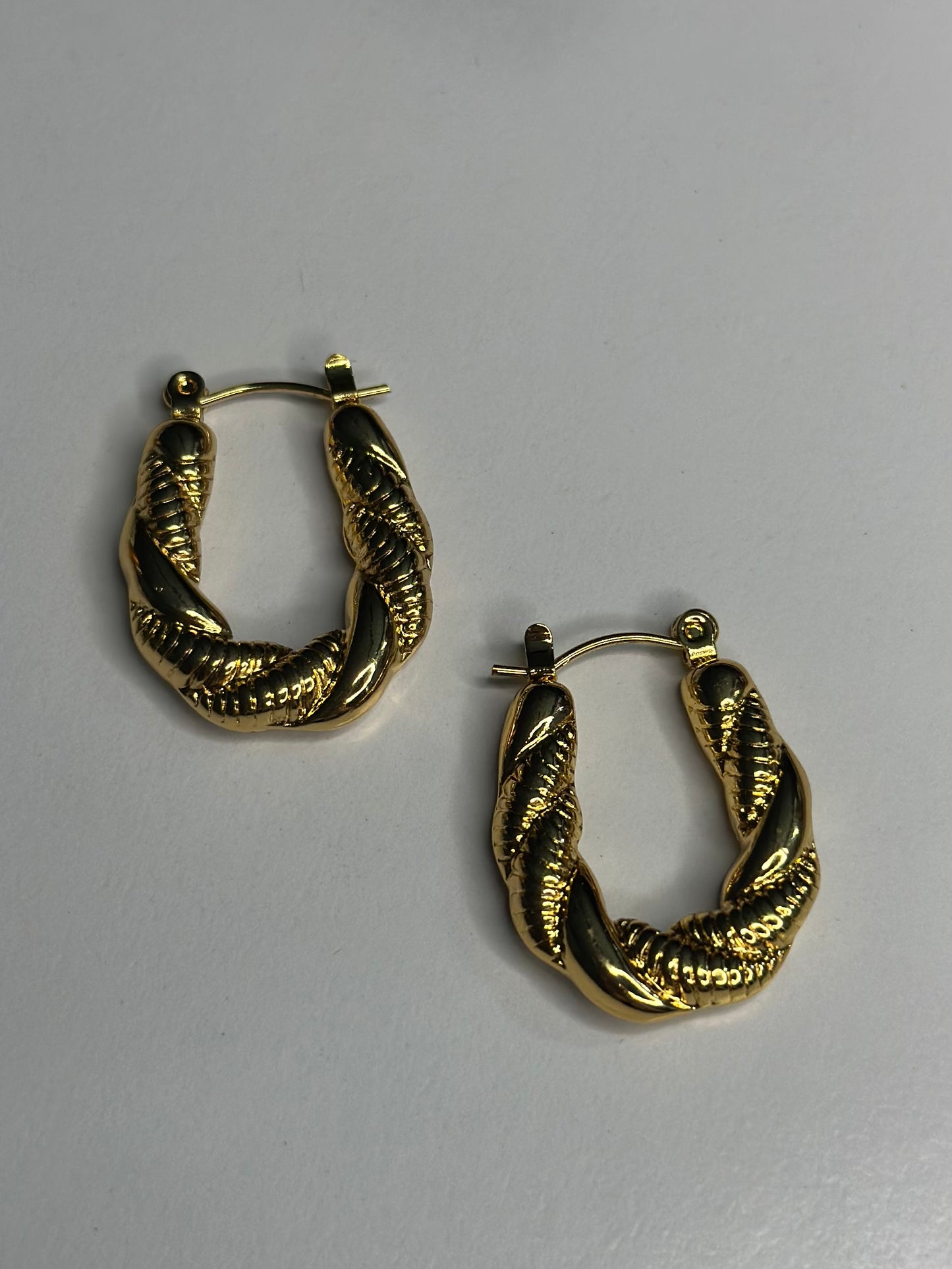 Sunset classic braided hoops