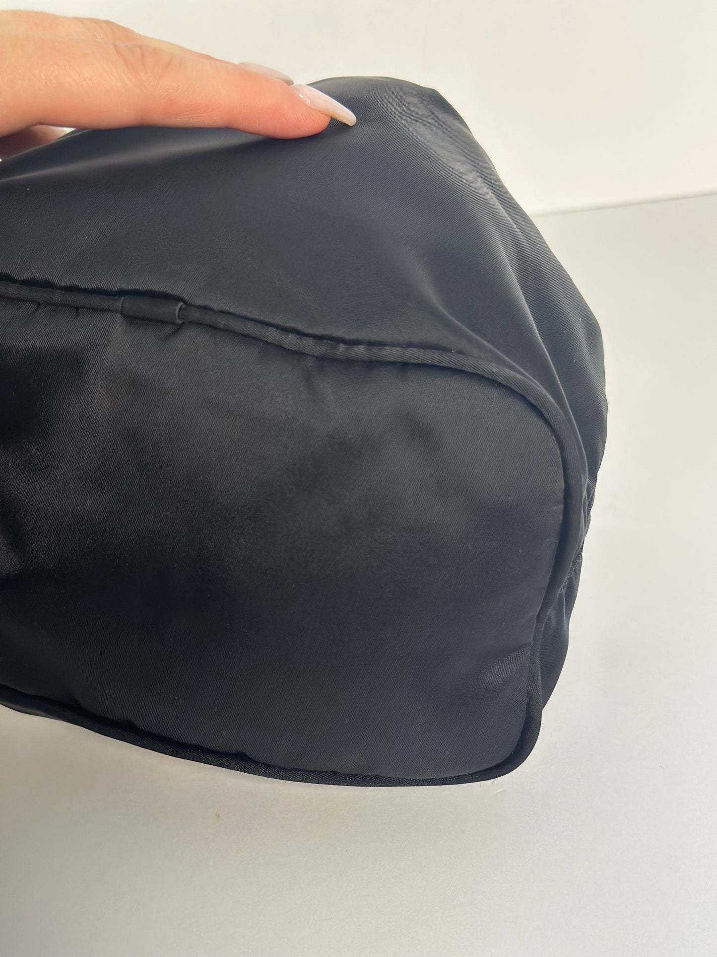 Pre-owned Versace Medusa Black Nylon crossbody
