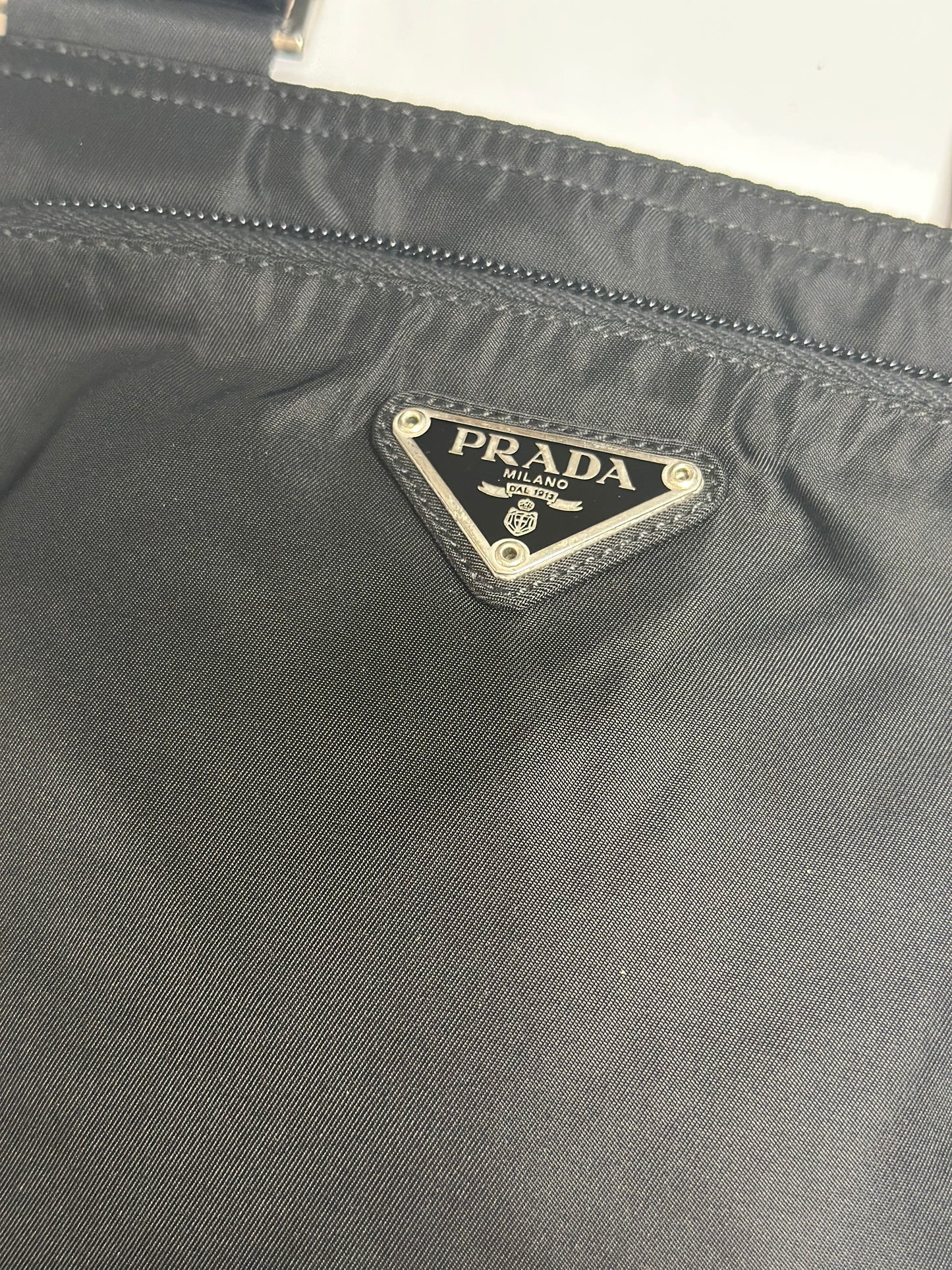 Pre-owned Prada Nylon Vela Flat Messenger Bag Black crossbody