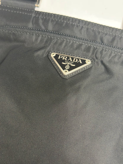Pre-owned Prada Nylon Vela Flat Messenger Bag Black crossbody