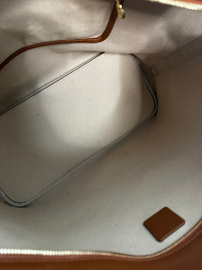 Pre-owned MCM Cognac monogram tote bag