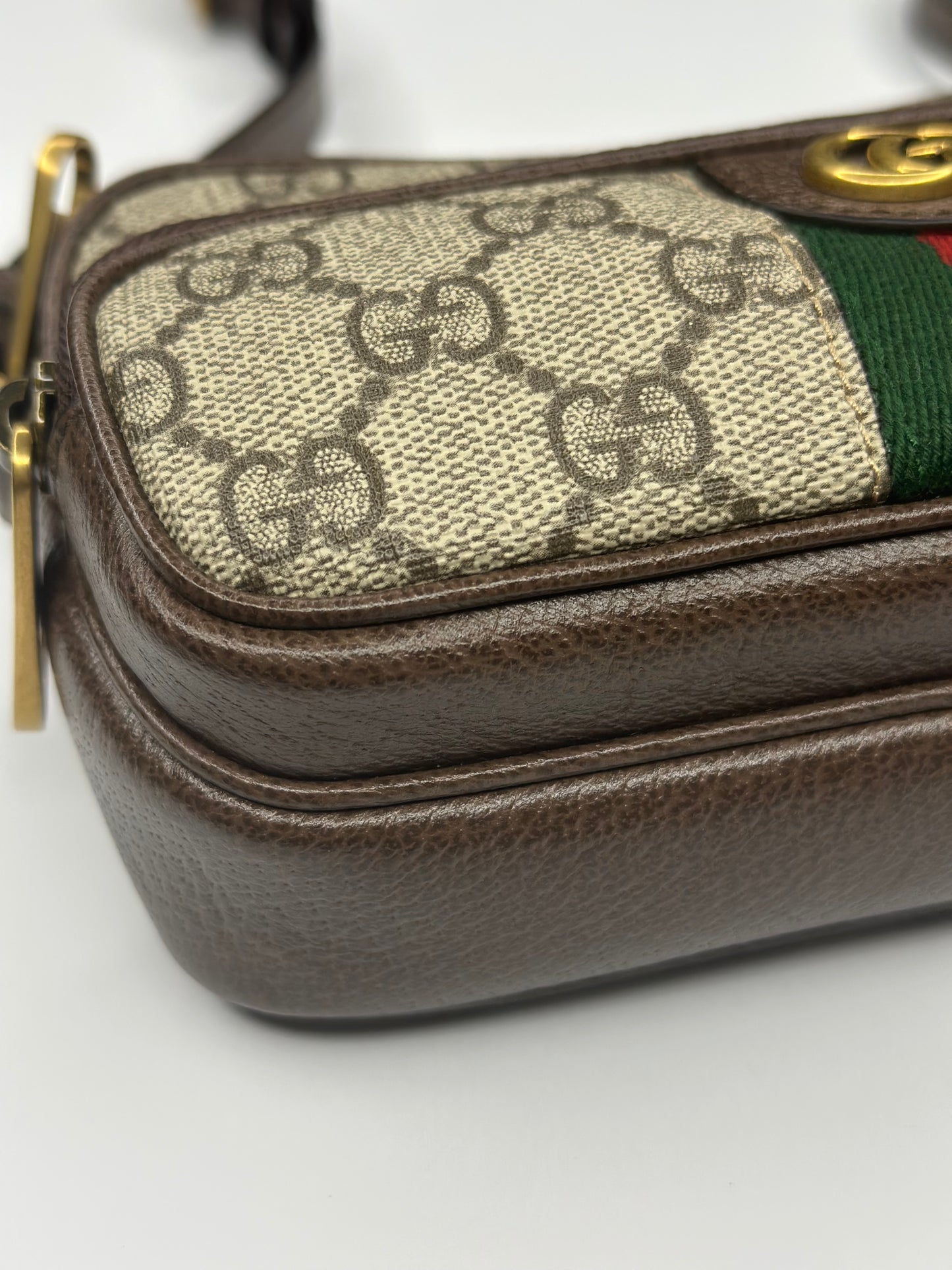 Pre-owned Gucci Gucci GG Ophidia Mini two way Crossbody/belt bag