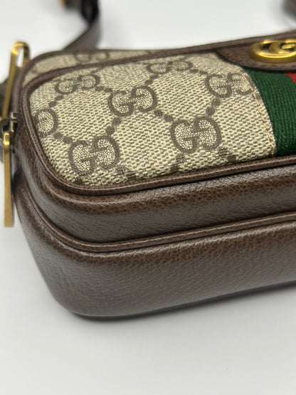Pre-owned Gucci Gucci GG Ophidia Mini two way Crossbody/belt bag