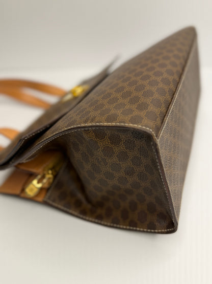 Pre-owned Celine Macadam canvas two way tote