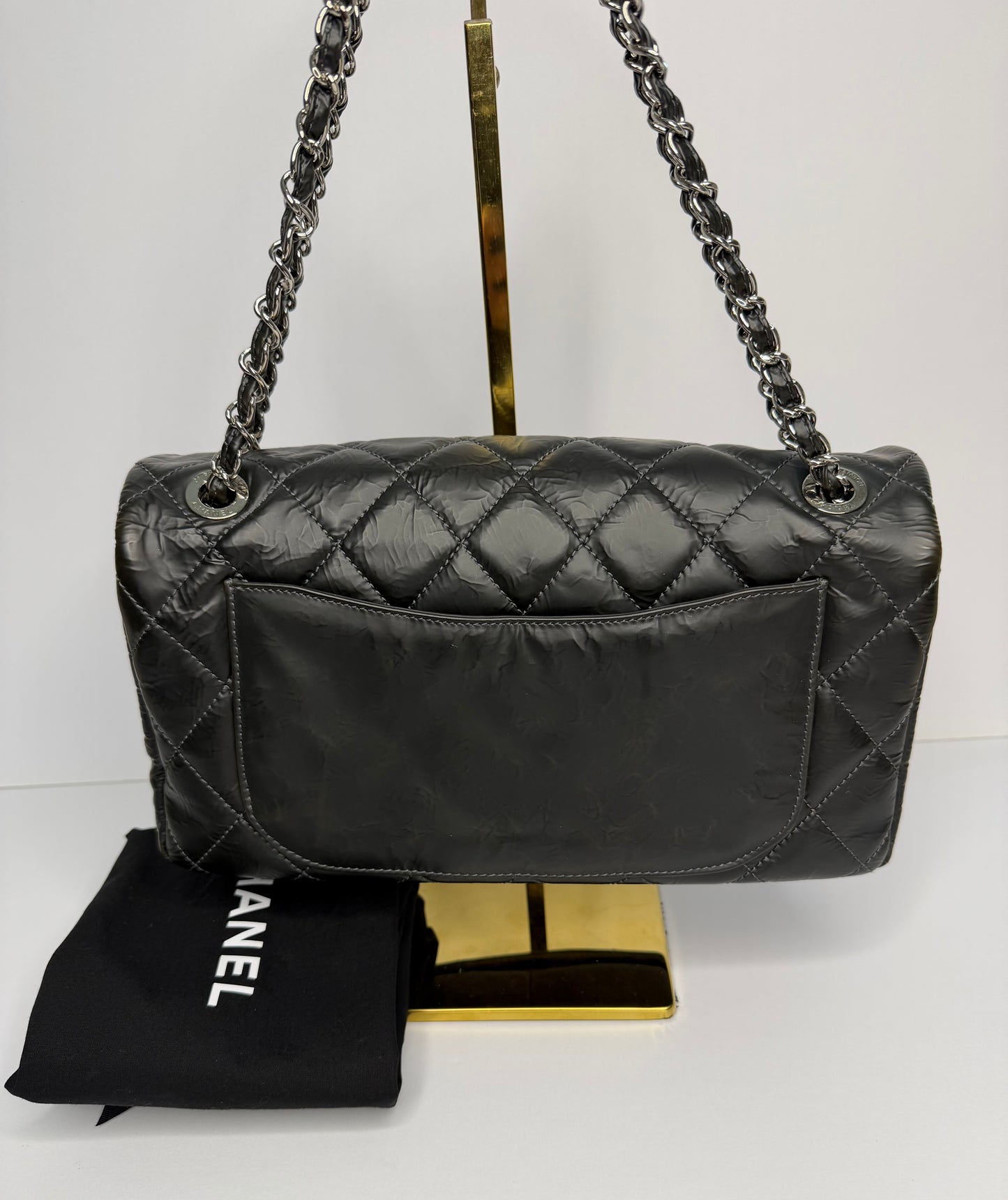 Pre-owned Chanel Timeless CC Flap Quilted Glazed Calfskin Medium shoulder bag