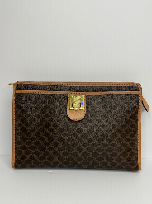 Pre-owned Celine macadam canvas toiletry bag