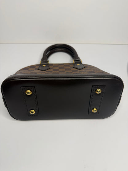 Pre-owned Louis Vuitton Damier Ebene Alma BB crossbody