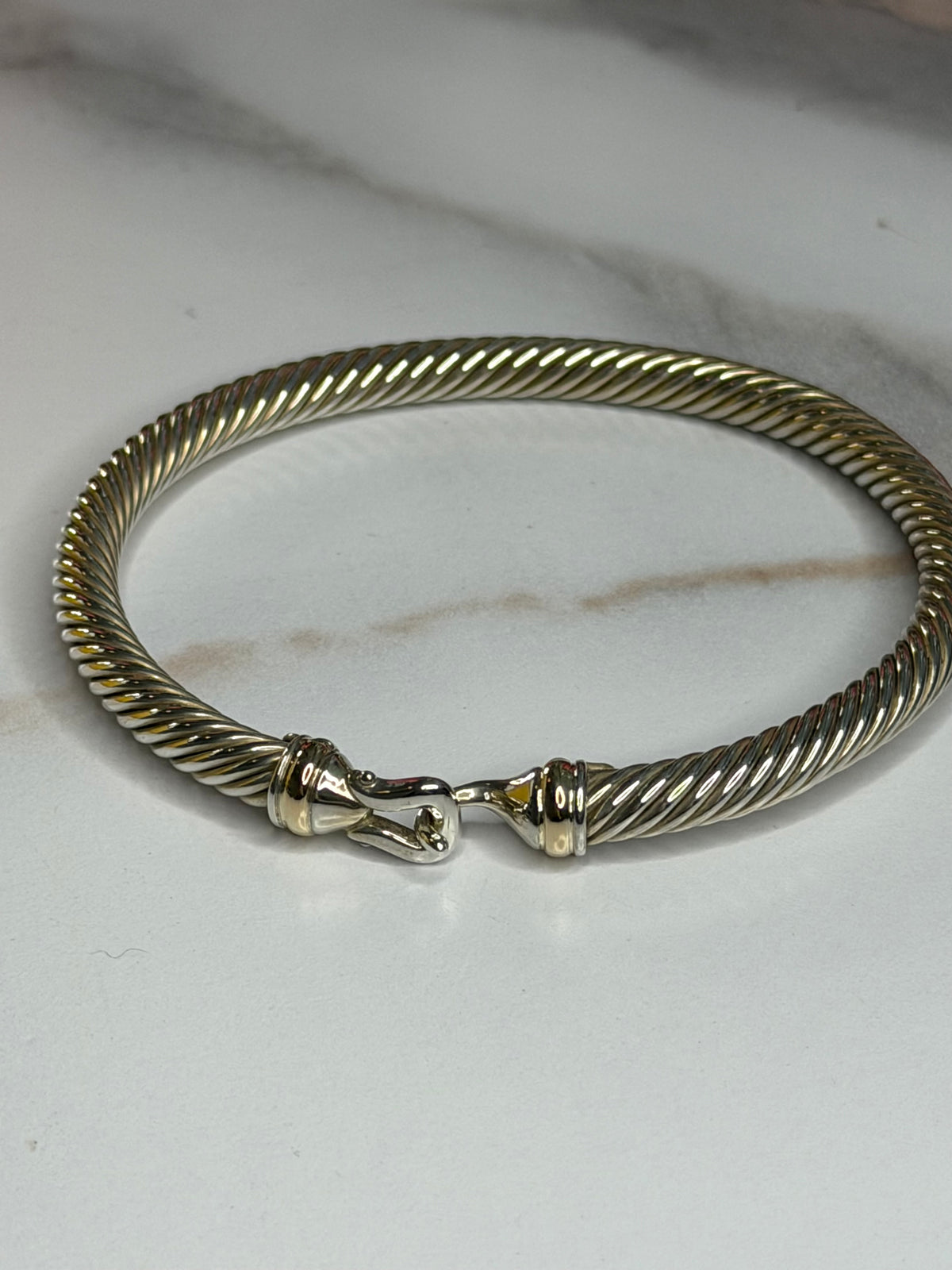 Pre-owned David Yurman Buckle Bracelet in Sterling Silver