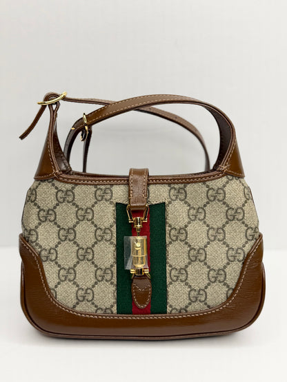 Pre-owned Gucci Mini GG Supreme Web Jackie 1961 Crossbody