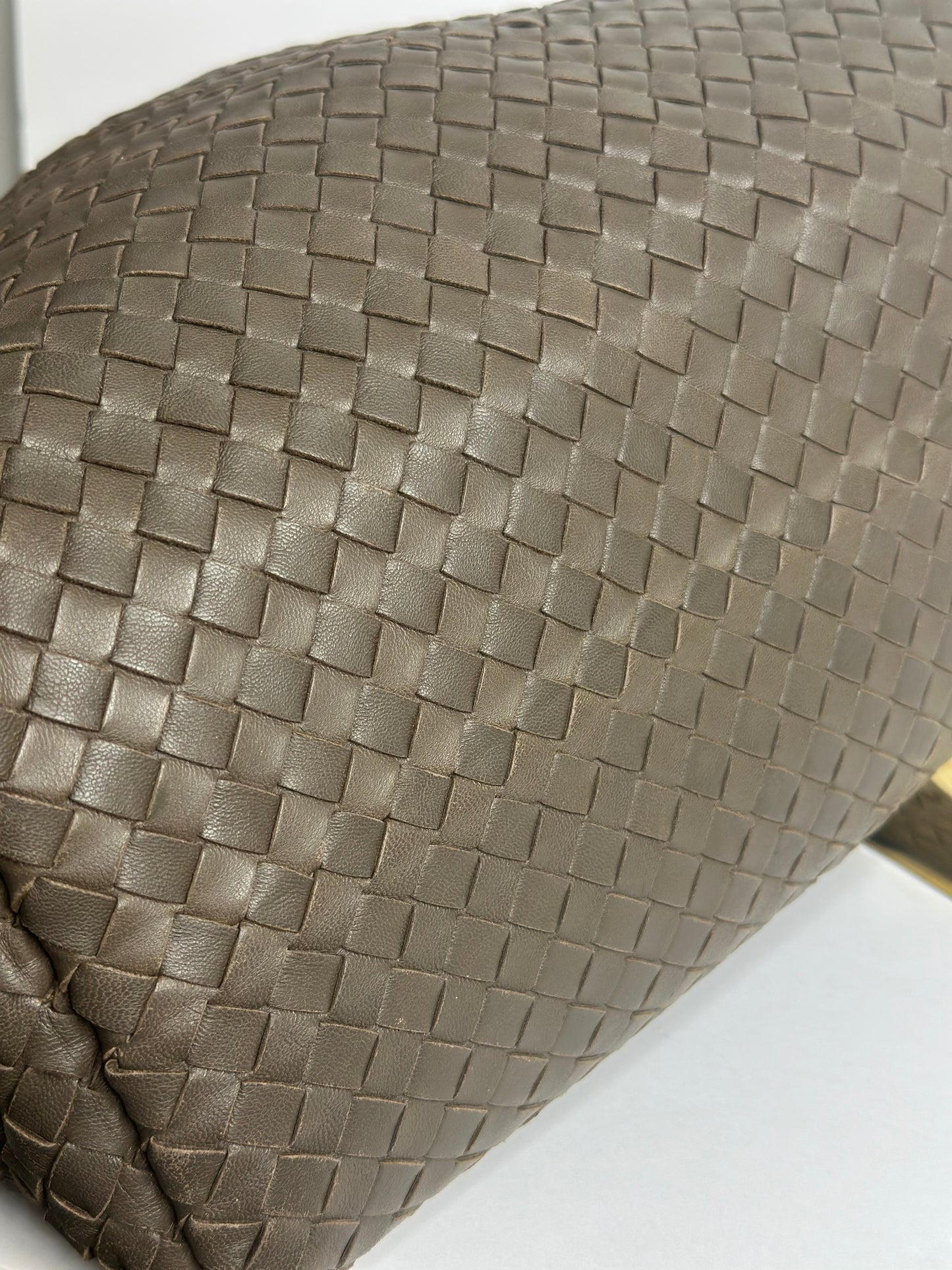 Pre-owned Bottega Veneta taupe-brown Intrecciato Tote