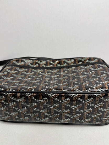 Pre-owned Goyard Cap Vert Black canvas crossbody