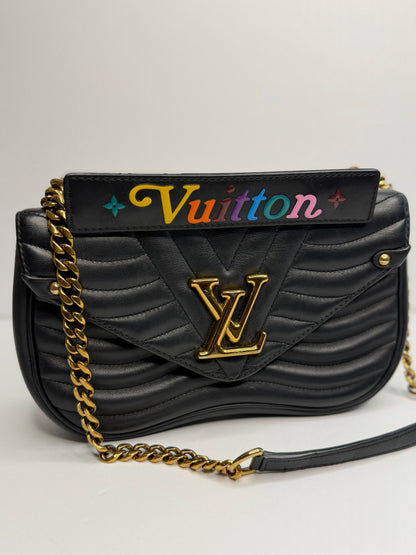 Pre-owned Louis Vuitton New Wave PM quilted leather Crossbody