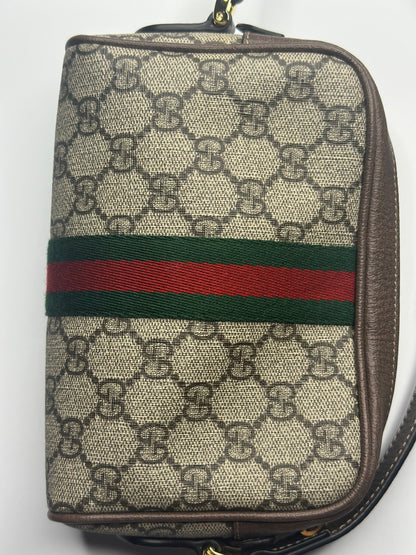Pre-owned Gucci GG supreme canvas mini crossbody