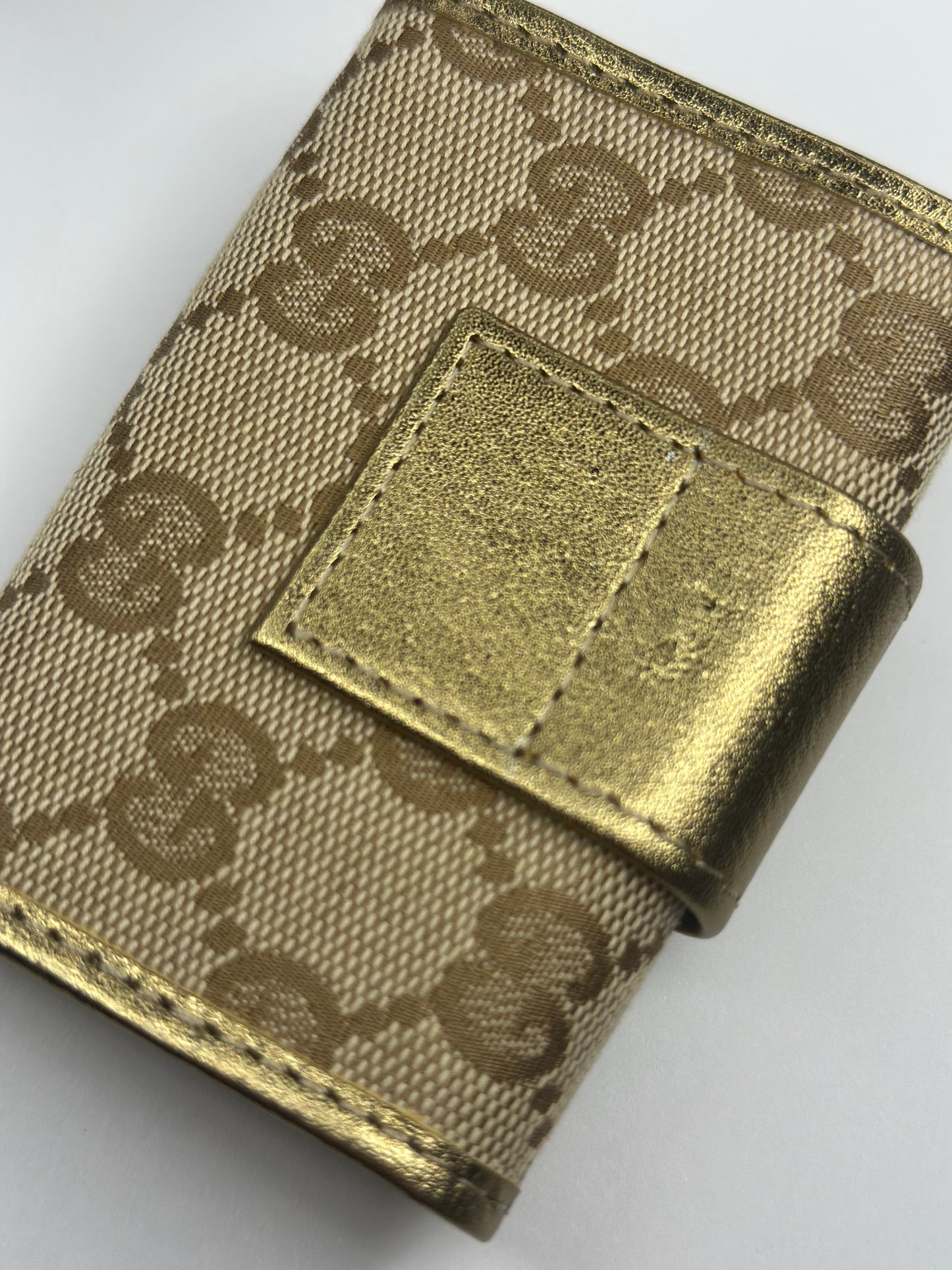 Pre-owned Gucci GG canvas x gold, leather, multi cles six key holder