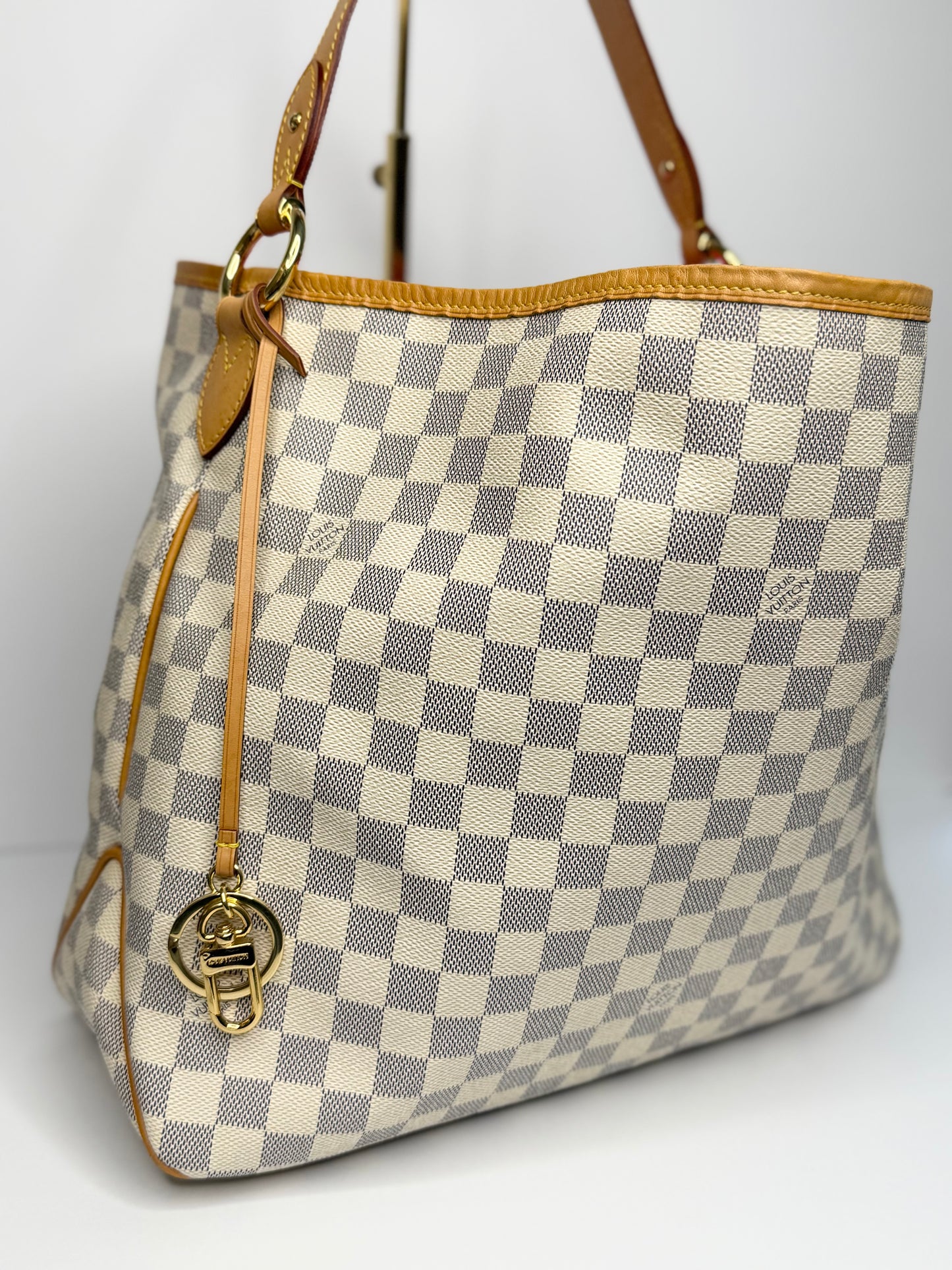 Pre-owned Louis Vuitton Damier Azur delightful