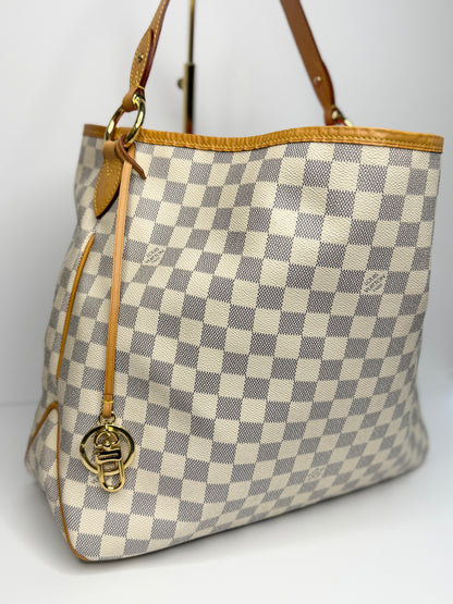 Pre-owned Louis Vuitton Damier Azur delightful