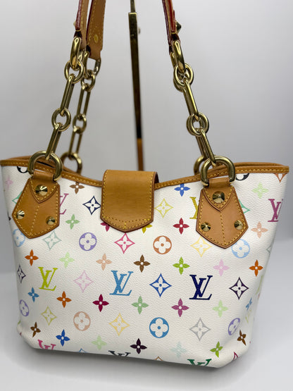 Pre-owned Louis Vuitton Monogram Multicolor Annie MM tote