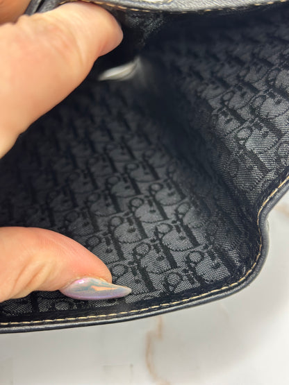 Pre-owned Christian Dior vintage saddle wallet