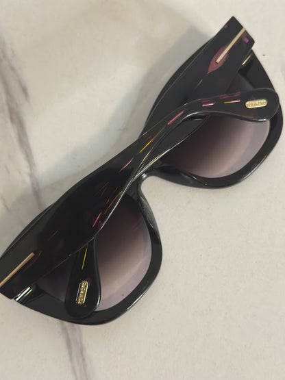 Pre-owned Tom Ford black cat eye sunglasses
