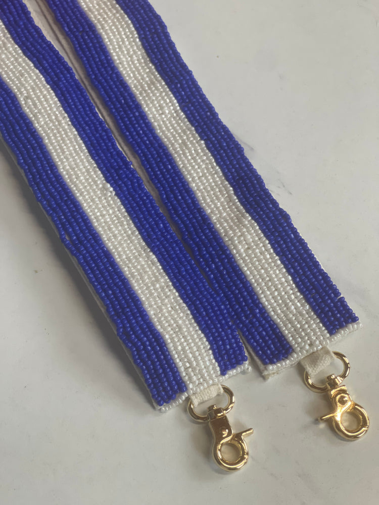 Blue & White Purse Strap